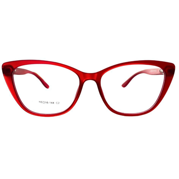 Armação para óculos de grau feminino vermelho gatinho jc1178 - Imagem 2