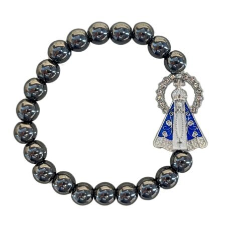 Pulseira de Hematita Nossa Senhora Aparecida – Proteção e Fé