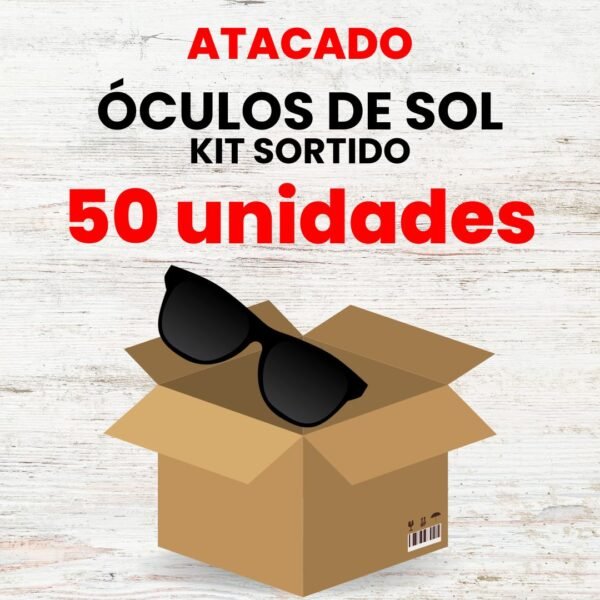 50un - Óculos de Sol- Atacado de Óculos