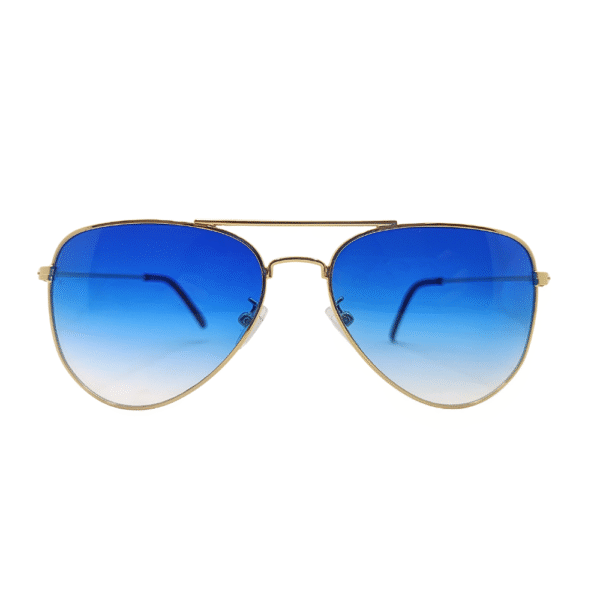 Óculos de sol aviador azul degradê