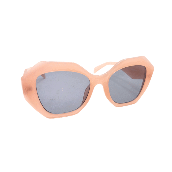 Óculos de sol transparente rosa