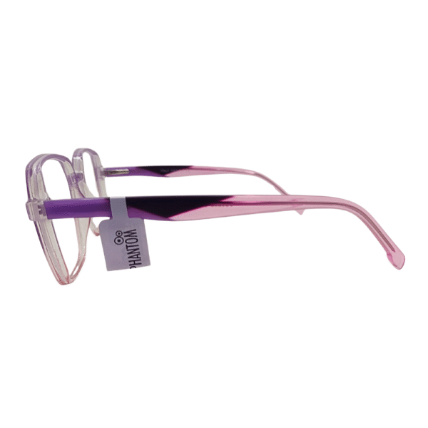 Óculos para armação de grau quadrada roxo e rosa c3 - Imagem 3