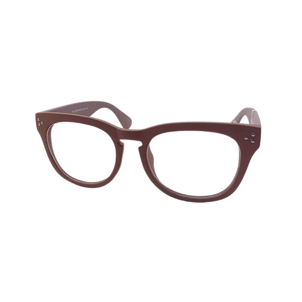 armação para óculos de grau redondo rose unisex dual colors marrom